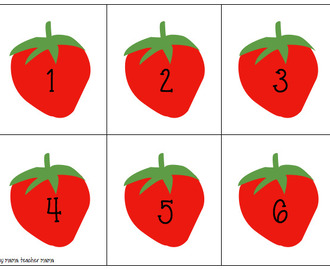 Teacher Mama: FREE Strawberry Counting Cards