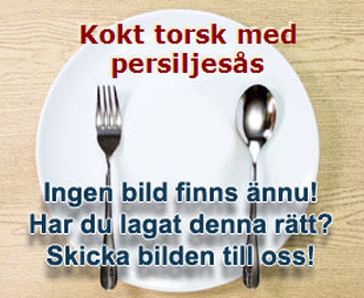 Kokt torsk med persiljesås