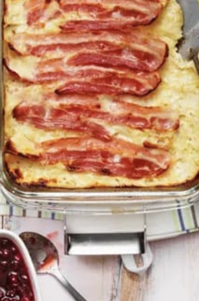 Lufsa- potatispannkaka med bacon