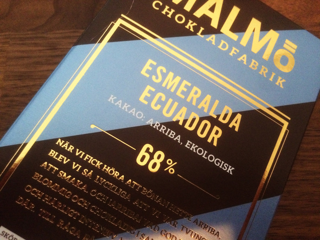 Malmö Chokladfabrik Esmeralda Ecuador 68%