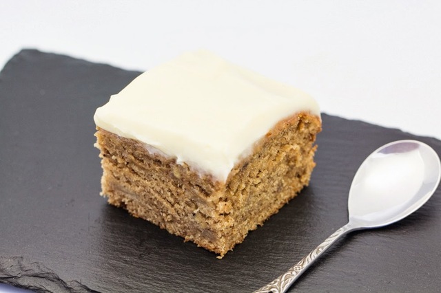 Moist Banana Cake with Frosting