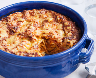 Italiensk kycklinglasagne med pesto