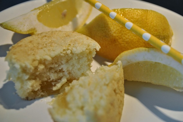Citronmuffins med lemoncurd
