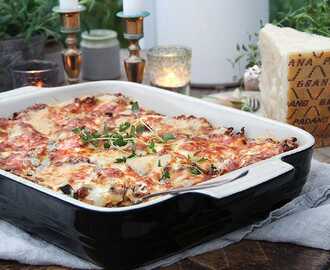 Klassisk lasagne med zucchini