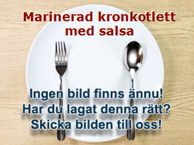 Marinerad kronkotlett med salsa