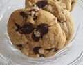 Chocolate chip cookies med brynt smör