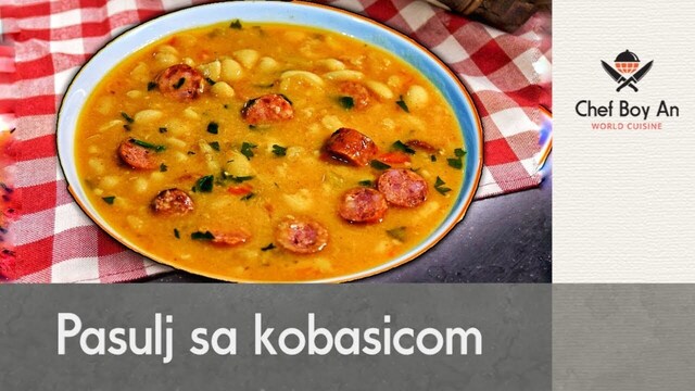 Pasulj/Grah sa Kobasicom - Beans Stew with Sausage - Bohneneintopf mit Wurst