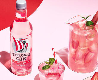 Explorer Pink Gin Rabarber Jordgubb