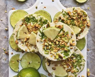 Raw frozen cheesecake med kokos och lime (vegansk & glutenfri)