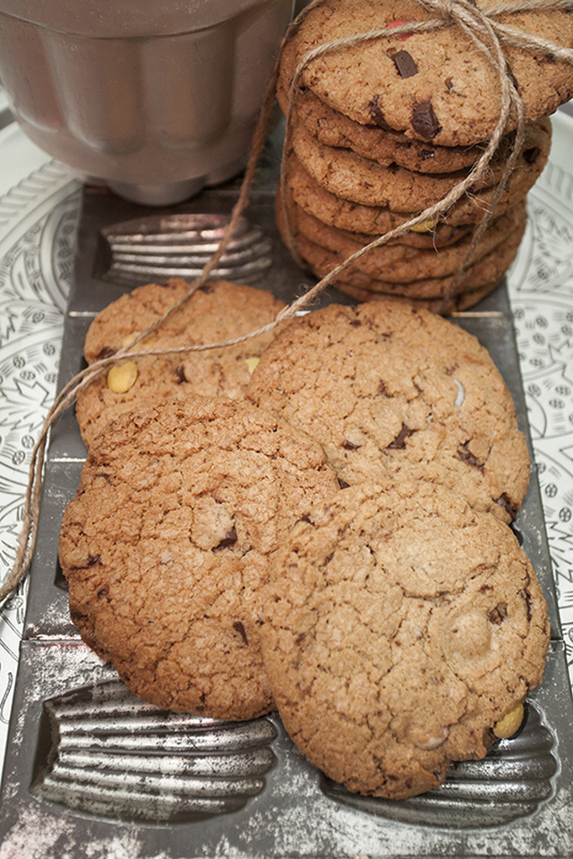 Smartie chocolate cookies