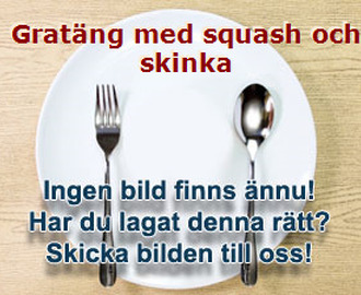 Gratäng med squash och skinka