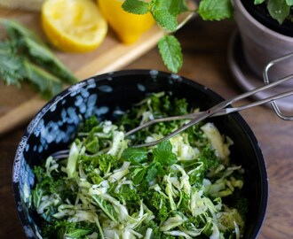 Kålsallad på Mellanösterns vis