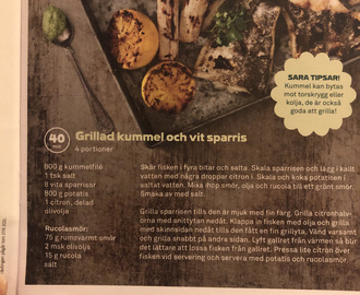 Grillad torskrygg m ruccolasmör