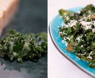 Grönkålschips med parmesan