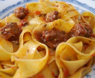 Pappardelle med grisköttsragu