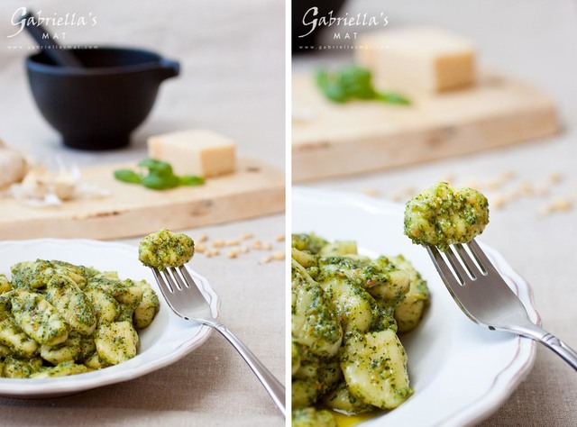 Gnocchi med Pesto Genovese – Gnocchi with Pesto Genovese
