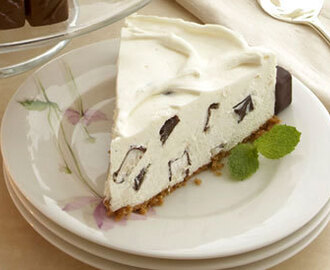Cheesecake med mintchoklad
