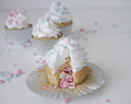 Gender reveal cupcakes