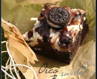 Oreo Swirled Brownie