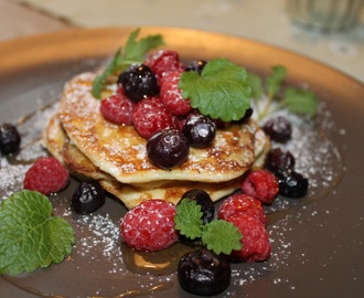 Amerikanska pannkakor med ricotta