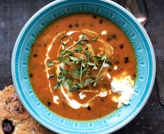 Bouillabaisse med olivfocaccia