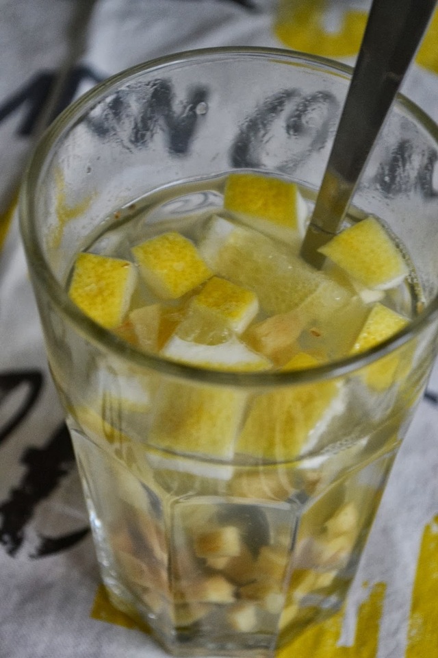 Förkylningsdryck med ingefära och citron