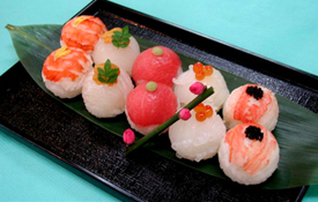 Temarizushi (Små boll sushi)