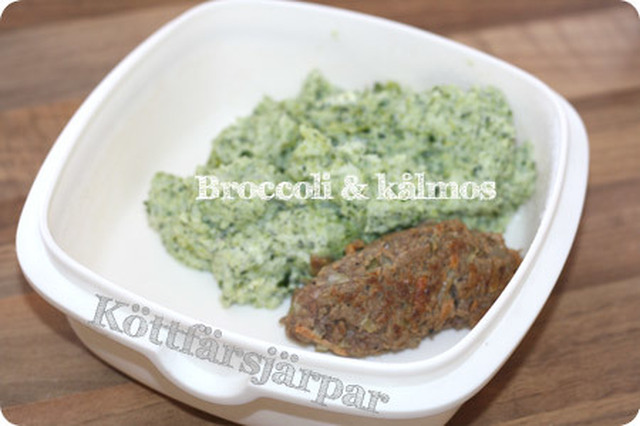 Köttfärsjärpar med broccoli & blomkålsmos
