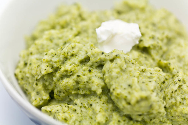 Broccoli Puree with Goat Cheese