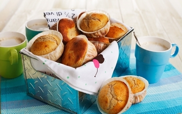 Muffins med hallon
