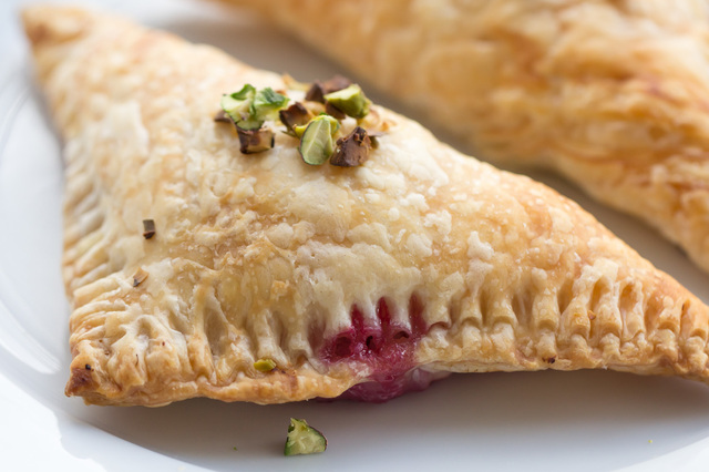 Raspberry-White Chocolate-Ricotta Turnover