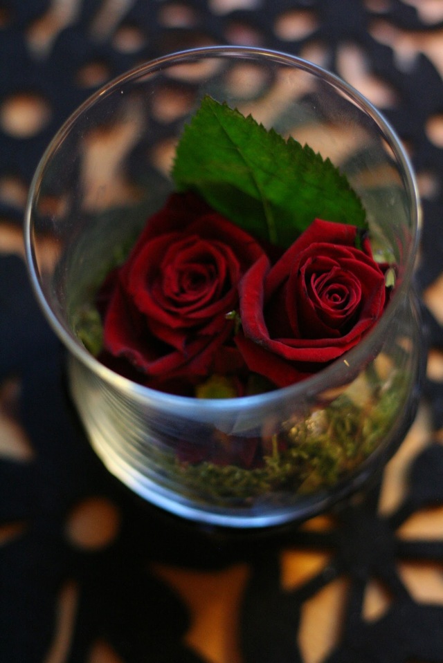 Blommor i glas