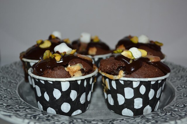 Rocky road cupcakes