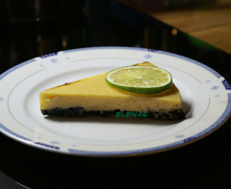 Key lime paj med Oreokakor och kondenserad mjölk