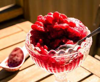 Recept Raspberry Granita