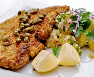 Dubbelpanerad Wienerschnitzel