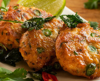 Simple Thai fish cakes with sweet chili sauce  Recipes by Chef Joel Mielle 