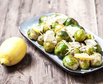 Brysselkål med parmesan och citron