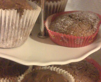 Choklad och hjortron muffins