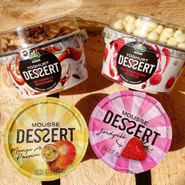 Lata dagar - snabba desserter. Arla Yoghurt Dessert & Arla Mousse Dessert. Tillsätt en sked och njut ??? #ArlaSverige #ArlaKöket #Dessert #Efterrätt #Matnytt #Spisat