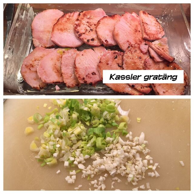 LCHF Kassler gratäng