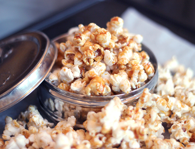 Caramel popcorn and a movie!