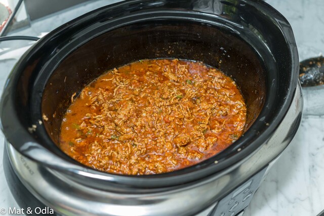 Mustig köttfärssås i Crock-Pot