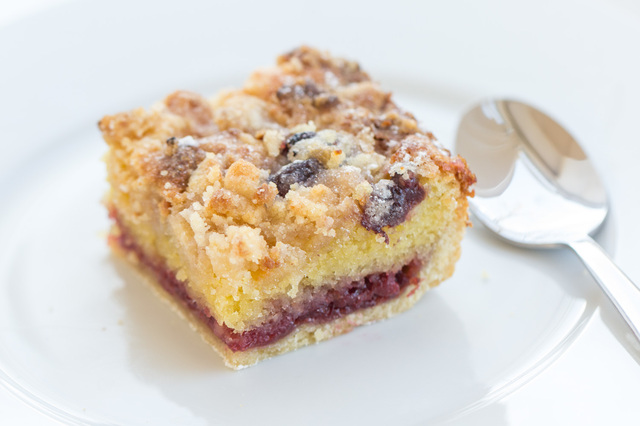 Cherry Marzipan Streusel Squares