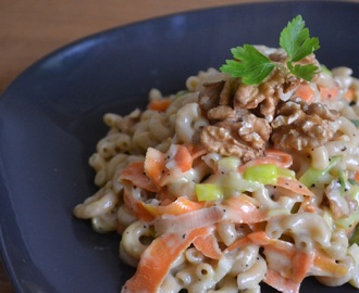 Veckans vegetariska: Krämig pasta med ost och valnötter