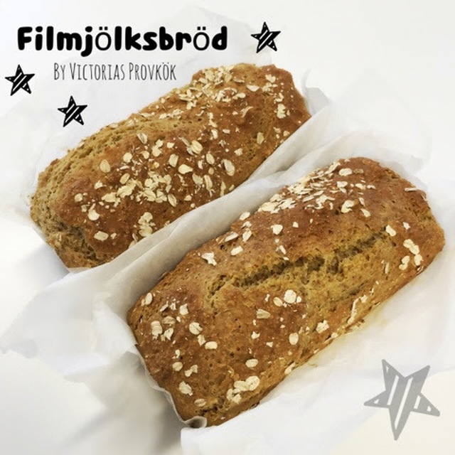 Enkelt filmjölksbröd - Röra ihop in i ugnen bröd