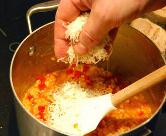 Ät mer grönt! - Risotto med grillad paprika