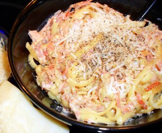 Spaghetti Carbonara - light version