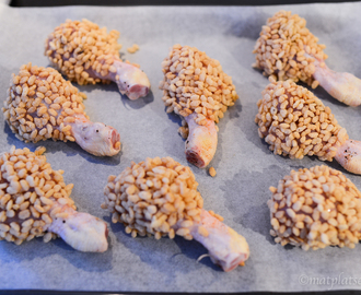 Rice krispies drumsticks