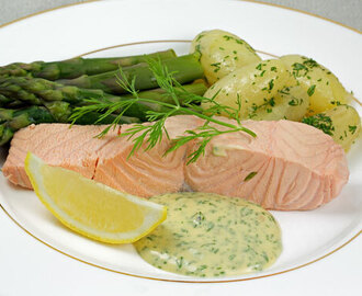 Cold poached salmon